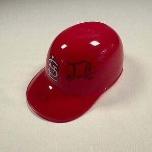 Jamie Garcia Signed St Louis Cardinals Mini Batting Helmet MLB Auth HZ634305 Red